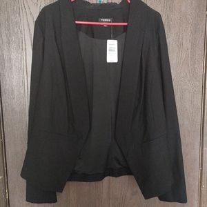 Black Cutaway Blazer